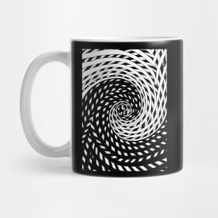 Double spiral whirl yin yang energy balance upside down Mug